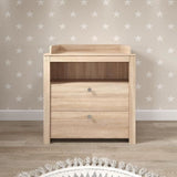 Chambre bébé Trio : Lit 70 x 140 cm + Commode a langer + Armoire OLIVIA - Chene - TREND TEAM