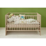 Chambre bÈbÈ Duo : Lit 70 x 140 cm + Commode a langer OLIVIA - Chene - TREND TEAM