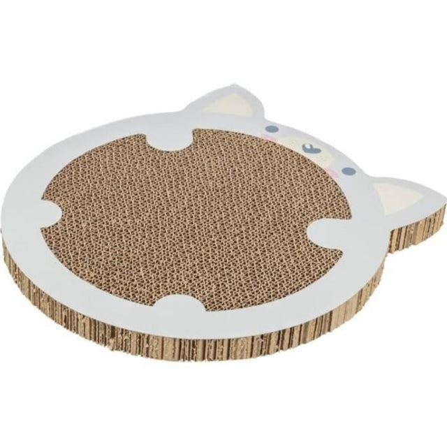 Tapis a gratter - TRIXIE - Junior - Avec herbe a chat - Gris clair - 31 x 32,5 cm