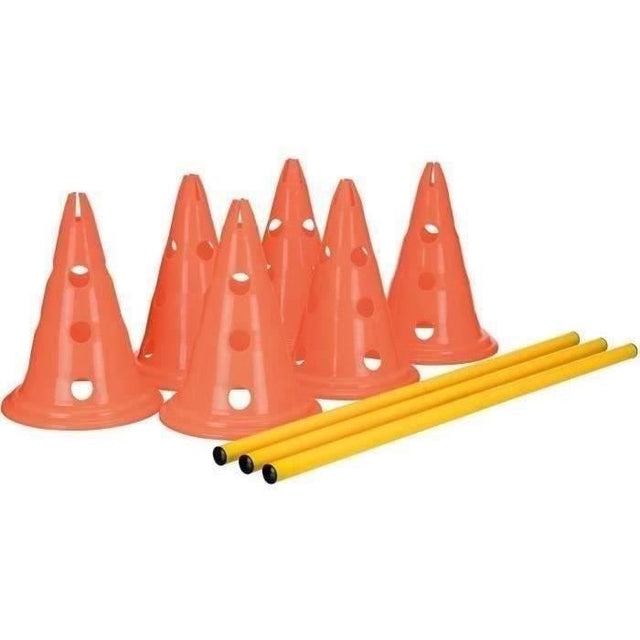 TRIXIE Lot de 3 Activités d'obstacle - Ř 23 × 30 cm - 78 cm - Orange et jaune - Pour chien