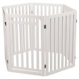 TRIXIE Barriere avec porte ajustable- (60-160cm) x 81 cm - Blanc - Pour chien