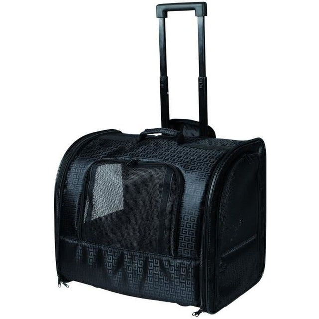 TRIXIE Sac a roulettes pour chat et chien - Noir - 45 × 41 × 31 cm