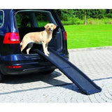 Rampe d'acces pour chien et autres animaux - TRIXIE - Petwalk - Plastique - Rails de sécurité - Noir