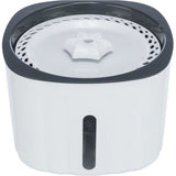 Fontaine a eau - TRIXIE - Flower - Plastique - 2 L - 18,5 x 13 x 18,5 cm - Blanc / Gris