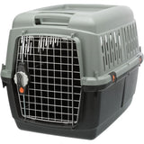 Box de transport - TRIXIE - Giona 4 - Recyclé - S / M : 50 x 51 x 70 cm - Anthracite / Gris-vert