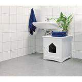 Cabine de toilette - TRIXIE - 49 x 51 x 51 cm - Blanc