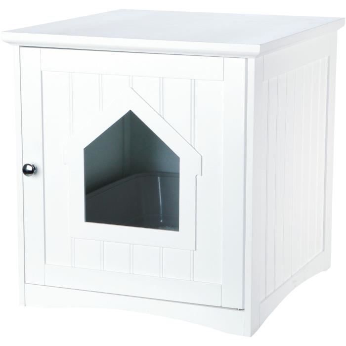 Cabine de toilette - TRIXIE - 49 x 51 x 51 cm - Blanc