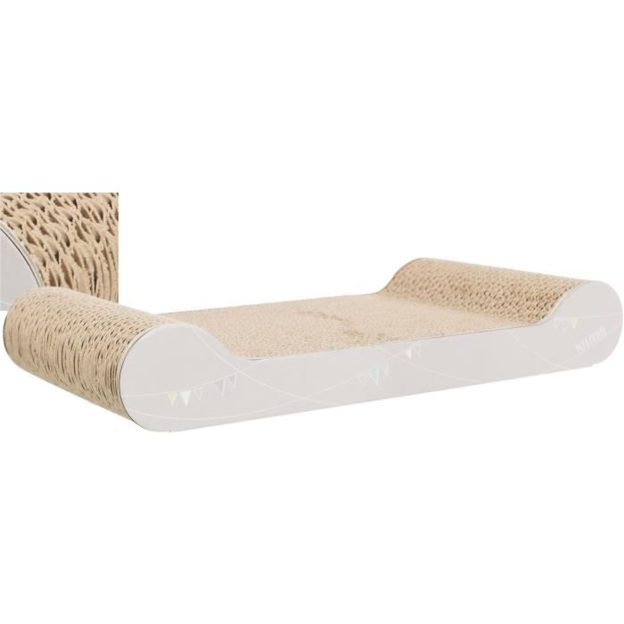 Junior Plateau griffoir - TRIXIE - 38 x 6 x 18 cm - Gris clair