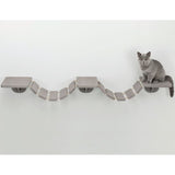 …chelle d'escalade murale pour chats TRIXIE - 150x30 cm - Taupe en bois massif et sisal