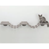 Échelle d'escalade murale pour chats TRIXIE - 150x30 cm - Taupe en bois massif et sisal