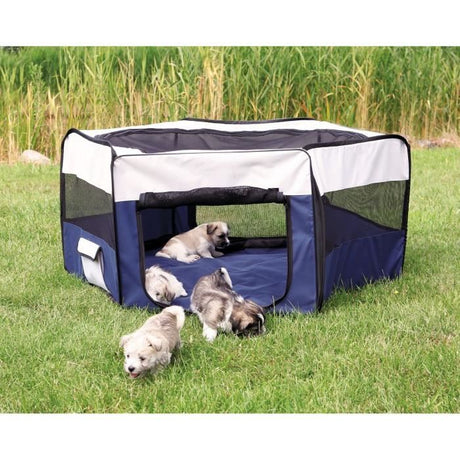 Enclos avec filet/base - TRIXIE - ř 150 × 65 cm - Turquoise / Gris clair