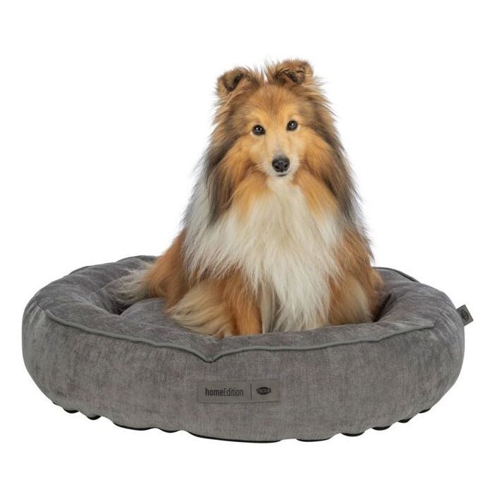 Panier pour chien - TRIXIE - VITAL LENNOX - Tissu chenille - Ø 50 cm - Gris