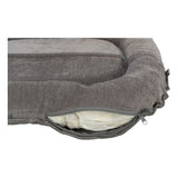 Coussin pour chien - TRIXIE - Vital LENNOX - Tissu chenille - Ovale - 70 x 55 cm - Gris