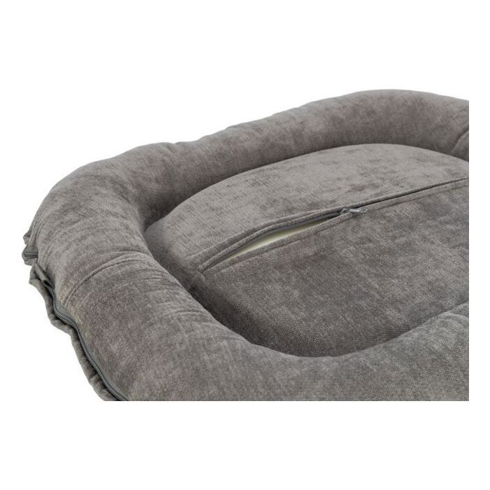 Coussin pour chien - TRIXIE - Vital LENNOX - Tissu chenille - Ovale - 70 x 55 cm - Gris