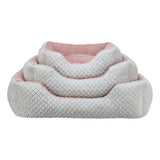 Panier pour chien - TRIXIE - KALINE MIO - 50 x 40 cm - Gris / Vieux rose