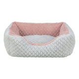 Panier pour chien - TRIXIE - KALINE MIO - 50 x 40 cm - Gris / Vieux rose