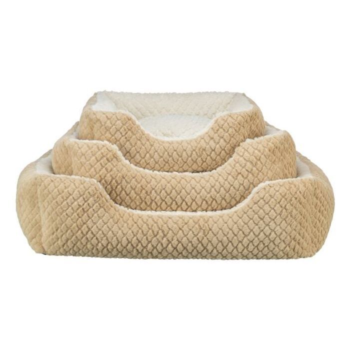 Panier pour chien - TRIXIE - KALINE MIO - 50 x 40 cm - Gris / Vieux rose
