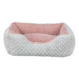 Panier pour chien - TRIXIE - KALINE MIO - 50 x 40 cm - Gris / Vieux rose