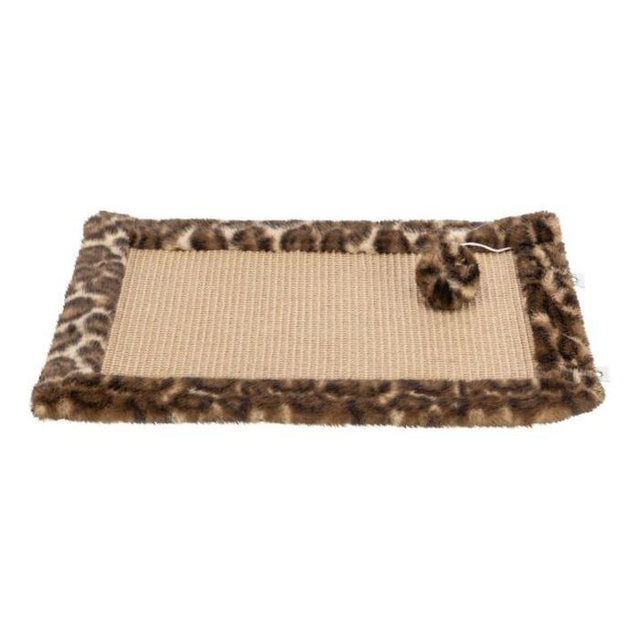 Tapis griffoir - TRIXIE - LEO - 55 x 35 cm - Brun imprimé léopard
