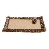 Tapis griffoir - TRIXIE - LEO - 55 x 35 cm - Brun imprimé léopard