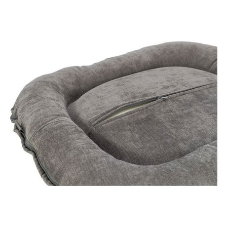 Coussin pour chien - TRIXIE - Vital LENNOX - Tissu chenille - Ovale - 90 x 70 cm - Gris