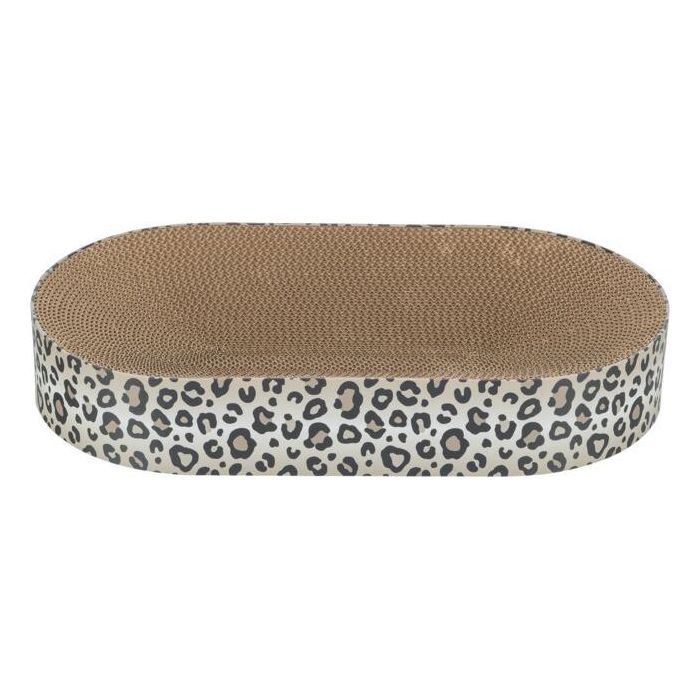 Lit griffoir - TRIXIE - LEO - Carton - 63 x 10 x 35 cm - Creme imprimé léopard
