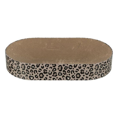 Lit griffoir - TRIXIE - LEO - Carton - 63 x 10 x 35 cm - Brun imprimé léopard