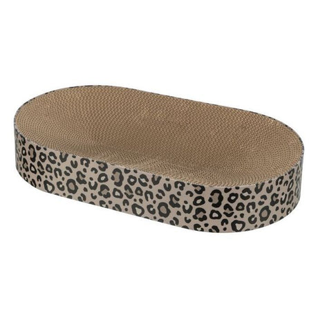 Lit griffoir - TRIXIE - LEO - Carton - 63 x 10 x 35 cm - Brun imprimé léopard