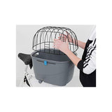 TRIXIE Panier pour porte-bagages en plastique et métal - 36 x 47 x 46 cm - Gris - Pour chien