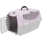 TRIXIE Box de transport Capri 2 - XSS - 37 x 34 x 55 cm - Gris clair et mauve - Pour chien