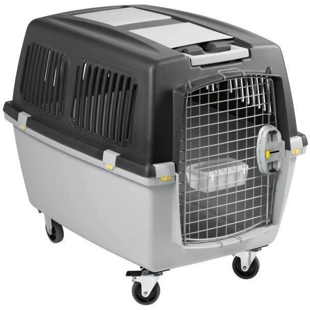 KERBL - Box de transport pour chien - GULLIVER MEGA - 70 x 50 x 51 cm - Gris