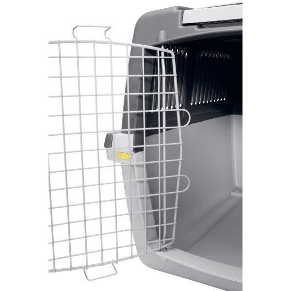 KERBL - Box de transport pour chien - GULLIVER MEGA - 81 x 61 x 60 cm - Gris