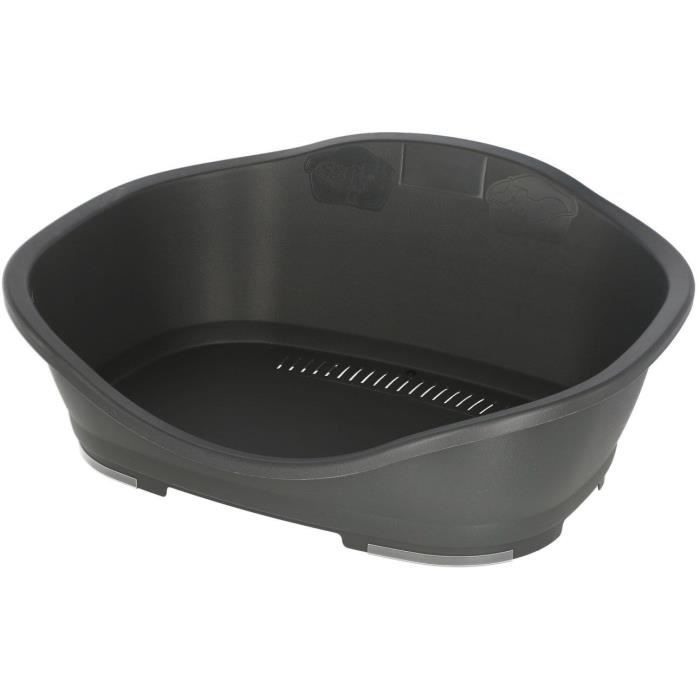 Corbeille en plastique - KERBL - Sleepers - 80,5 x 55 x 32 cm - Gris