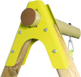 Station de jeux bois poutre métal 2,30 m Techwood ARROBA - 4 enfants