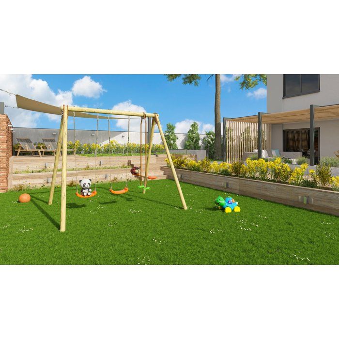 Portique en bois - 3 agres - DARIFOU - ALEO BY TRIGANO