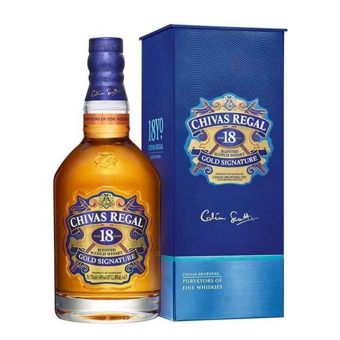 Trio Chiva Regal - 12 - XV et 18 ans - Whisky Ecossais - 40,0% Vol. - 3x70cl