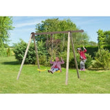 Portique bois et mÈtal - 1,90m - 2 balanÁoires et 1 Èchelle - PIKI TRIGANO
