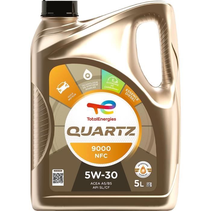 Huile moteur - TotalEnergies - Quartz 9000 NFC 5W-30 - 5L