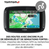 TomTom GPS Moto RIDER 550 Premium Pack - 4, 3 pouces, Carte Monde, TomTom Traffic, Alertes des zones de Danger, Appel Mains-Libres