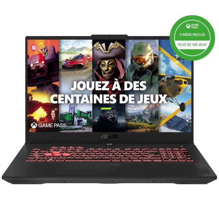 PC Portable Gamer ASUS TUF Gaming A17 | Win 11 - 17,3 FHD 144Hz - RTX 4060 8Go - AMD Ryzen 5 7535HS - RAM 16Go - 512Go SSD