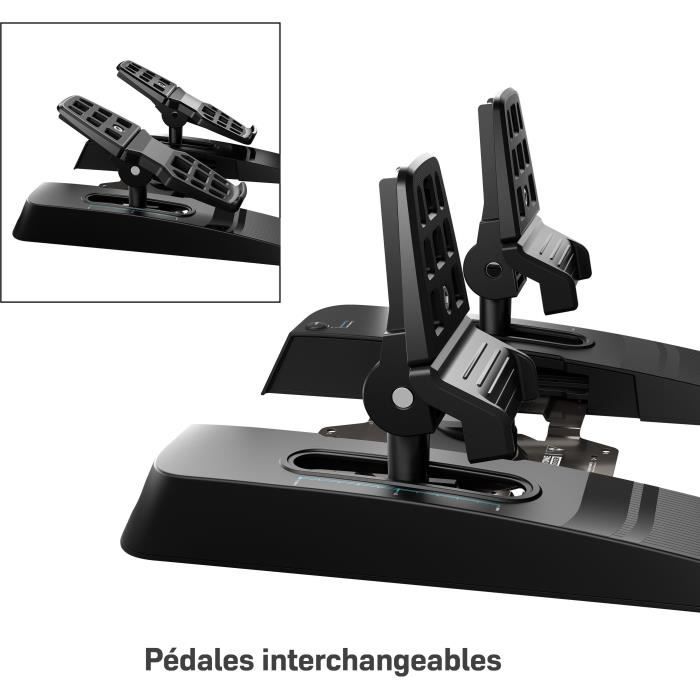 Pédales de direction universelle - TURTLE BEACH - VelocityOne - Noir - Multi-plateforme - USB-C