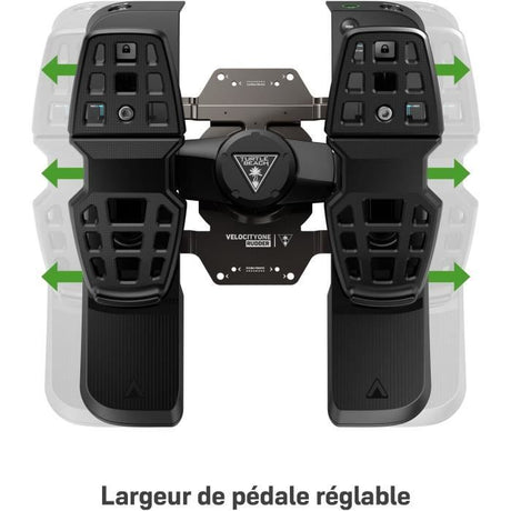 Pédales de direction universelle - TURTLE BEACH - VelocityOne - Noir - Multi-plateforme - USB-C