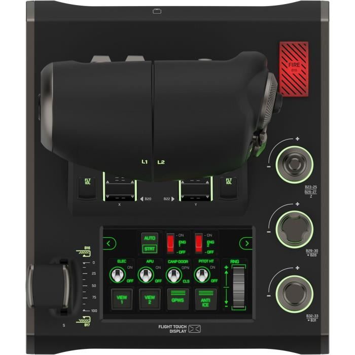 Systeme de simulation HOTAS premium - TURTLE BEACH - VelocityOne Flightdeck - Pour PC Windows 10 et 11