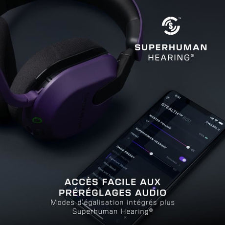 Casque gaming sans fil - TURTLE BEACH - TBS-2102-45 - Stealth 600 - Gen 3 - XB - Violet