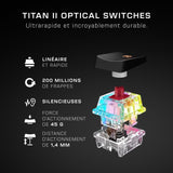 Clavier gaming optique et mécanique filaire Turtle Beach - Vulcan II Mini - Noir