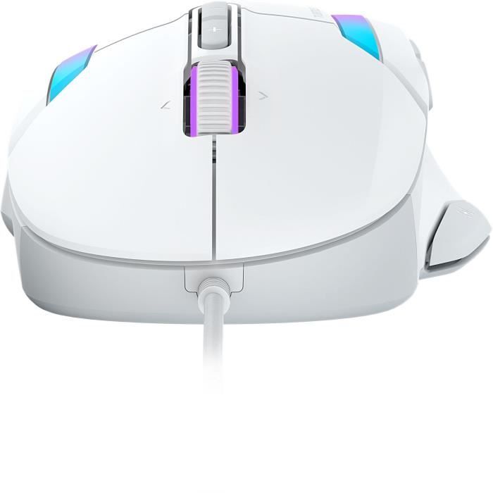 Souris gaming filaire - Turtle Beach Kone II - Ultra légere - Blanc, 26 000 DPI, 23 fonctions personnalisables
