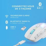 Souris gaming sans fil - TURTLE BEACH - Kone XP Air - Avec station de charge - Blanc