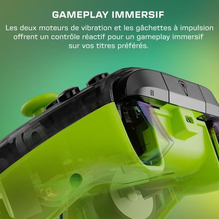 Manette de jeu - Xbox Series X|S, Xbox One et PC - Rematch Core - RGB - Filaire - Camouflage Noir / Jaune - TURTLE BEACH