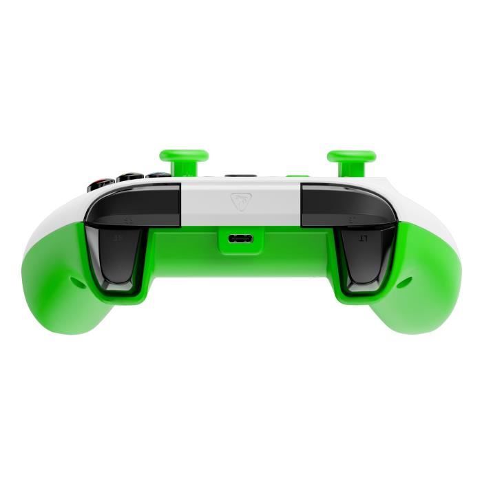 Manette de jeu - Xbox Series X|S, Xbox One et PC - Rematch Core - RGB - Filaire - Blanc / Vert - TURTLE BEACH