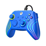 Manette de jeu - Xbox Series X|S, Xbox One et PC - Afterglow Wave - RGB - Filaire - Bleu - TURTLE BEACH